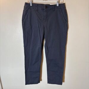 LOFT The Slim Curvy Pants Size 6 Dark Gray Charcoal Chino Trousers NWT